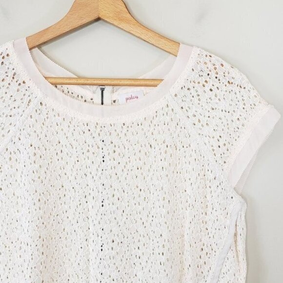 Pixley | Cream Yuli Lace Cap Sleeve Blouse Size XL - Picture 4 of 8